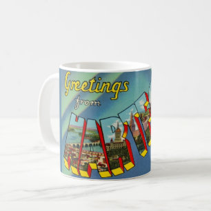 Farbige Vintage Hartford Connecticut Tasse