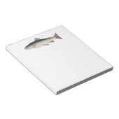 Farbige Vintage Lachsillustrierung Notizblock (angewinkelt)