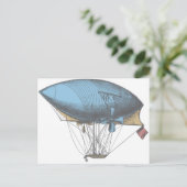 Farbige Vintage Luftfahrt Postkarte (Stehend Vorderseite)