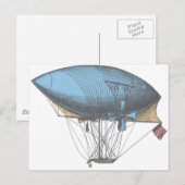 Farbige Vintage Luftfahrt Postkarte (Vorne/Hinten)
