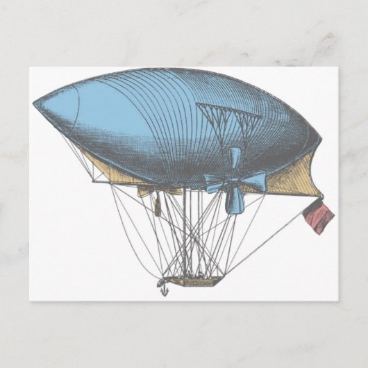 Farbige Vintage Luftfahrt Postkarte (Vorderseite)