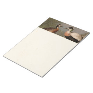 Farbige Vintage-Malerei von Enten Notizblock
