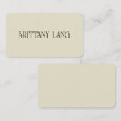 Farbige Vintage Platzkarte (Vorne/Hinten)