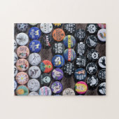 Farbige Vintage Retro-Abzeichen-Sammlung Puzzle (Horizontal)