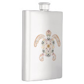 Farbige Vintage Schildkrötenkonstruktion Flachmann (Rechts)