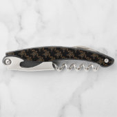 Farbige Vintage Schildkrötenkonstruktion Kellnermesser (Vorderseite)
