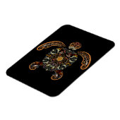 Farbige Vintage Schildkrötenkonstruktion Magnet (Linke Seite)