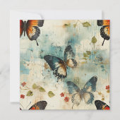 Farbige Vintage Schmetterlinge und Blume (7) (Vorderseite)