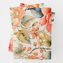 Farbige Vintage Stoffbekleidungsfolien Geschenkpapier Set