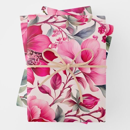 Farbige Vintage Stoffbekleidungsfolien Geschenkpapier Set