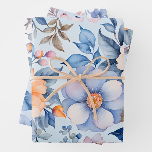 Farbige Vintage Stoffbekleidungsfolien Geschenkpapier Set