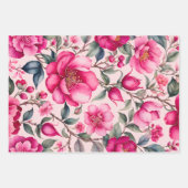 Farbige Vintage Stoffbekleidungsfolien Geschenkpapier Set (Vorderseite 3)