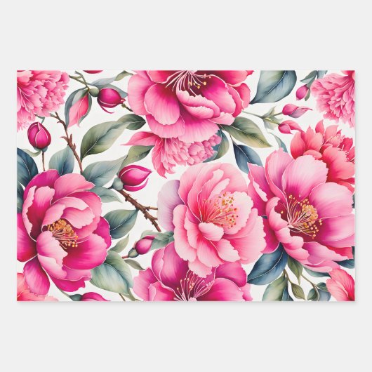 Farbige Vintage Stoffbekleidungsfolien Geschenkpapier Set (Vorderseite 2)