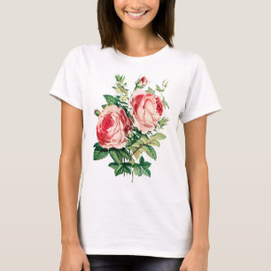 Farbige Vintage Wasserfarbe Rose Blume Bouquet T-Shirt