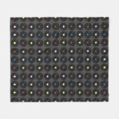 Farbige Vinyl Record Classic Fleecedecke (Vorderseite (Horizontal))
