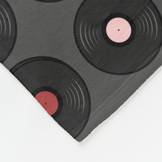 Farbige Vinyl Record Classic Fleecedecke (Ecke)