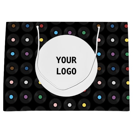 Farbige Vinyl Record Classic Große Geschenktüte (Vorderseite)