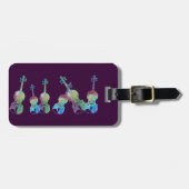 Farbige Violinenstange Gepäckanhänger (Vorderseite horizontal)