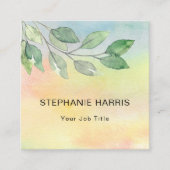 Farbige Visitenkarte aus Folios (Vorderseite)