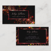 Farbige Visitenkarte für Glitzer (Vorne/Hinten)