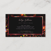 Farbige Visitenkarte für Glitzer (Rückseite)