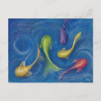 Farbige Visitenkarte Postkarte