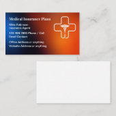 Farbige Visitenkarten für die Krankenversicherung Visitenkarte (Vorne/Hinten)