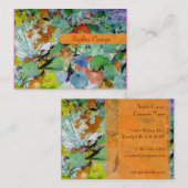 Farbige Visitenkarten-Vorlage im Feld Visitenkarte (Vorne/Hinten)