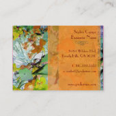 Farbige Visitenkarten-Vorlage im Feld Visitenkarte (Rückseite)