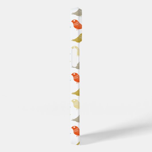 Farbige Vögel Abstraktes Retro-Muster Case-Mate iPhone Hülle (Rückseite / Rechts)