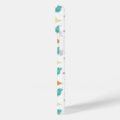 Farbige Vögel Abstraktes Retro-Muster Case-Mate iPhone Hülle (Rückseite / Links)