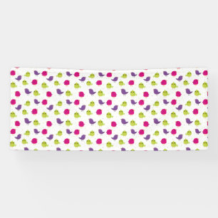 Farbige Vögel Banner