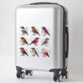 Farbige Vogel-Charakter-Sticker-Set-Sammlung 🐦 Aufkleber (Koffer)