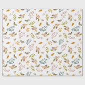 Farbige Vögel Geschenkpapier (Flach)