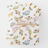 Farbige Vögel Geschenkpapier Set (Beispiel)
