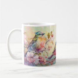 Farbige Vögel Kaffeetasse
