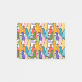 Farbige Vögel - Nachhinweise Post-it Klebezettel (Vorderseite)