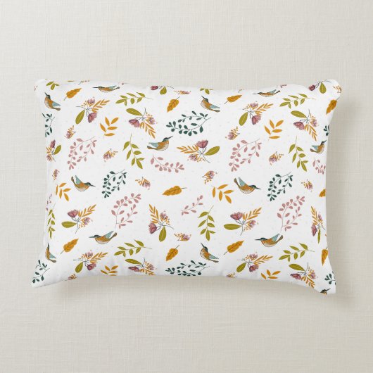 Farbige Vögel Pillowcase Dekokissen (Rückseite)