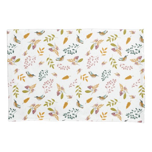 Farbige Vögel Pillowcase Kissenbezug (Vorderseite)