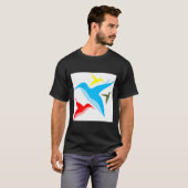 Farbige Vögel T-Shirt (Vorne ganz)