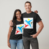 Farbige Vögel T-Shirt (Unisex)