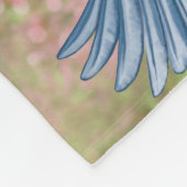 Farbige Vögel und Birthäuser Fleecedecke (Ecke)