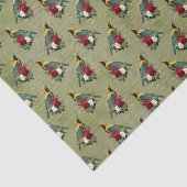 Farbige Vögel und Blume Seidenpapier (Ausschnitt)