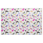 Farbige Vogelarten Blume Bouquet Chic Floral Muste Stoff (Fat Quarter (45,7 x 55,9 cm))