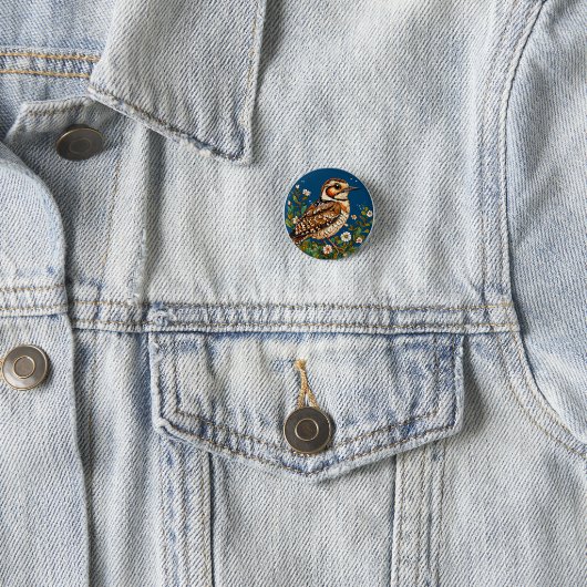 Farbige Vogelkunst Button (Beispiel)