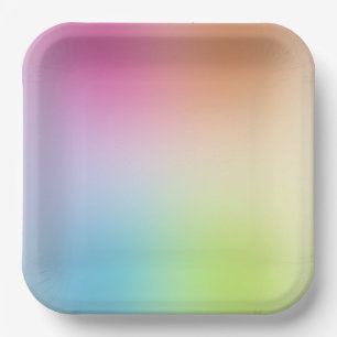 Farbige Vorlage Blau Grün Gelb Orange Rot Pappteller