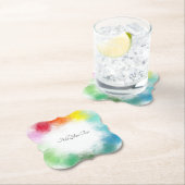 Farbige Vorlage für benutzerdefinierte Handschrift Untersetzer (Vor Ort)