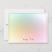 Farbige Vorlage Kalligrafischer Skripttext (Vorderseite)