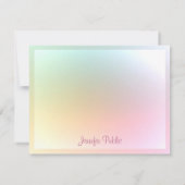 Farbige Vorlage Kalligrafischer Skripttext (Rückseite)