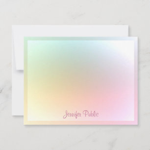 Farbige Vorlage Kalligrafischer Skripttext